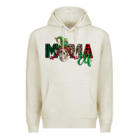 Oatmeal Heather Mama elf skull Premium Hoodie - FaDigitalArtStudio