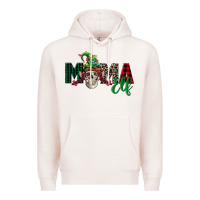 Pale Pink Mama elf skull Premium Hoodie - FaDigitalArtStudio