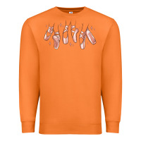 Carrot ballerina ballet shoes Premium Sweatshirt - MaliasSmallBusiness
