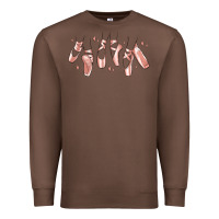 Chestnut ballerina ballet shoes Premium Sweatshirt - MaliasSmallBusiness