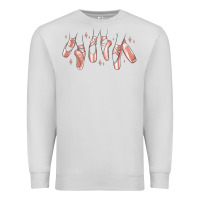 Dove Grey ballerina ballet shoes Premium Sweatshirt - MaliasSmallBusiness