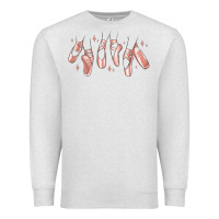 Oatmeal Heather ballerina ballet shoes Premium Sweatshirt - MaliasSmallBusiness