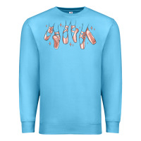 Ocean Blue ballerina ballet shoes Premium Sweatshirt - MaliasSmallBusiness