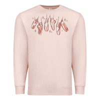 Pale Pink ballerina ballet shoes Premium Sweatshirt - MaliasSmallBusiness