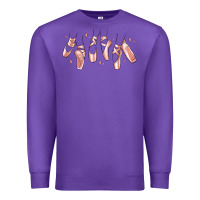 Purple ballerina ballet shoes Premium Sweatshirt - MaliasSmallBusiness
