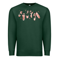 Sports Green ballerina ballet shoes Premium Sweatshirt - MaliasSmallBusiness