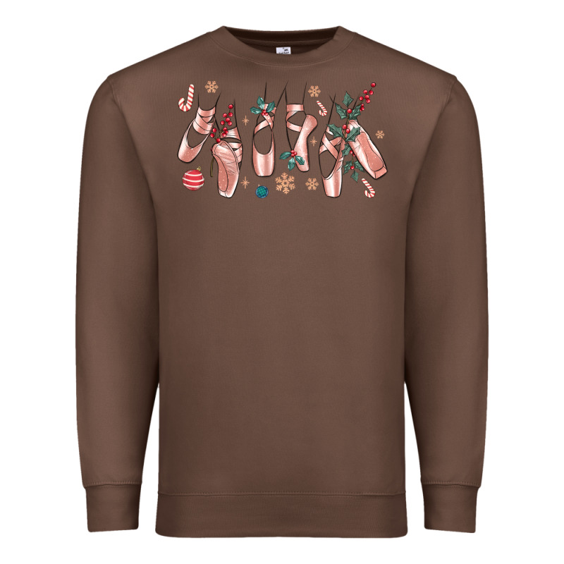 Christmas Ballerina Shoes Premium Sweatshirt by MaliasSmallBusiness | Teevron