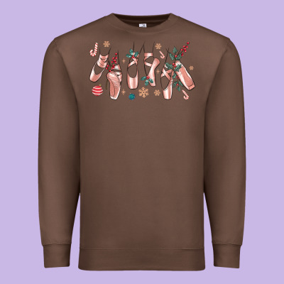 Premium Sweatshirt christmas ballerina shoes