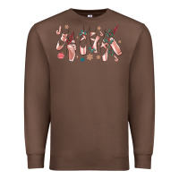 Chestnut christmas ballerina shoes Premium Sweatshirt - MaliasSmallBusiness