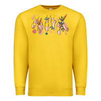 Lemon christmas ballerina shoes Premium Sweatshirt - MaliasSmallBusiness
