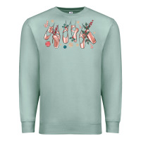 Seafoam christmas ballerina shoes Premium Sweatshirt - MaliasSmallBusiness