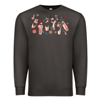 Smoke christmas ballerina shoes Premium Sweatshirt - MaliasSmallBusiness