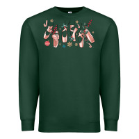 Sports Green christmas ballerina shoes Premium Sweatshirt - MaliasSmallBusiness