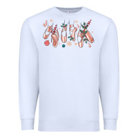 White christmas ballerina shoes Premium Sweatshirt - MaliasSmallBusiness