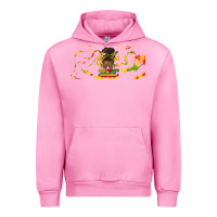Fuchsia Pink juneteenth afro messy bun libbey glass Urban Hoodie - HRA Design Shop