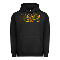 Pigment Black juneteenth afro messy bun libbey glass Urban Hoodie - HRA Design Shop