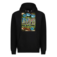 Black dad man myth legend air freshener Premium Hoodie - HRA Design Shop