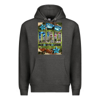 Charcoal Heather dad man myth legend air freshener Premium Hoodie - HRA Design Shop