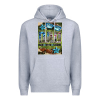 Heather Grey dad man myth legend air freshener Premium Hoodie - HRA Design Shop