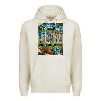 Oatmeal Heather dad man myth legend air freshener Premium Hoodie - HRA Design Shop
