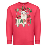 Cardinal fa la la llama Premium Sweatshirt - MaliasSmallBusiness