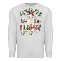 Dove Grey fa la la llama Premium Sweatshirt - MaliasSmallBusiness