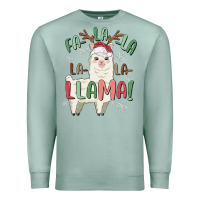 Seafoam fa la la llama Premium Sweatshirt - MaliasSmallBusiness
