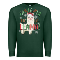 Sports Green fa la la llama Premium Sweatshirt - MaliasSmallBusiness