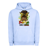 Pigment Grape Ice free ish since 1865 afro messy bun Urban Hoodie - HRA Design Shop