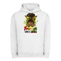 Pigment Lunar Rock free ish since 1865 afro messy bun Urban Hoodie - HRA Design Shop