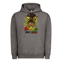 Pigment Tornado free ish since 1865 afro messy bun Urban Hoodie - HRA Design Shop