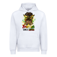 White free ish since 1865 afro messy bun Urban Hoodie - HRA Design Shop