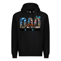 Black dad man myth legend Premium Hoodie - HRA Design Shop