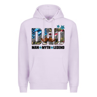 Lilac dad man myth legend Premium Hoodie - HRA Design Shop