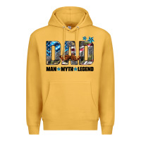 Mustard dad man myth legend Premium Hoodie - HRA Design Shop
