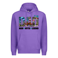 Purple dad man myth legend Premium Hoodie - HRA Design Shop