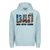 Blue Mist dad man myth legend Premium Hoodie - HRA Design Shop