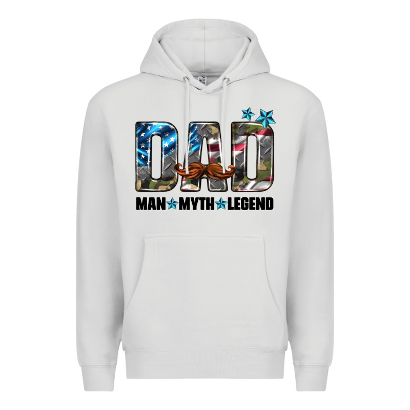 Dad Man Myth Legend Premium Hoodie by HRA Design Shop | Teevron