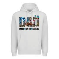 Dove Grey dad man myth legend Premium Hoodie - HRA Design Shop