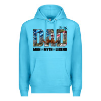 Ocean Blue dad man myth legend Premium Hoodie - HRA Design Shop