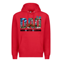 Red dad man myth legend Premium Hoodie - HRA Design Shop