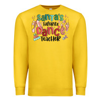 Lemon santa's favorite dance teacher Premium Sweatshirt - MaliasSmallBusiness