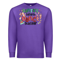 Purple santa's favorite dance teacher Premium Sweatshirt - MaliasSmallBusiness