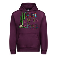 Mauve Wine don't be a prick Urban Hoodie - CowhideDigitalArt