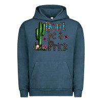 Pigment Midnight Navy don't be a prick Urban Hoodie - CowhideDigitalArt
