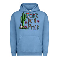Pigment Pebble Blue don't be a prick Urban Hoodie - CowhideDigitalArt