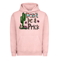 Pigment Salmon don't be a prick Urban Hoodie - CowhideDigitalArt