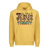 Antique Gold only talking jesus today Premium Hoodie - CowhideDigitalArt
