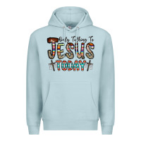 Blue Mist only talking jesus today Premium Hoodie - CowhideDigitalArt