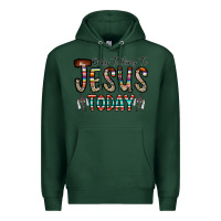 Sports Green only talking jesus today Premium Hoodie - CowhideDigitalArt